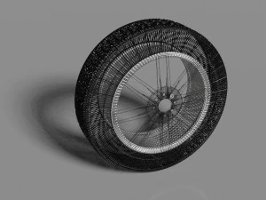 Rim and tire 3D Model