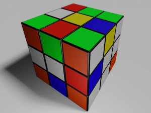 Rubik Cube 3D Model