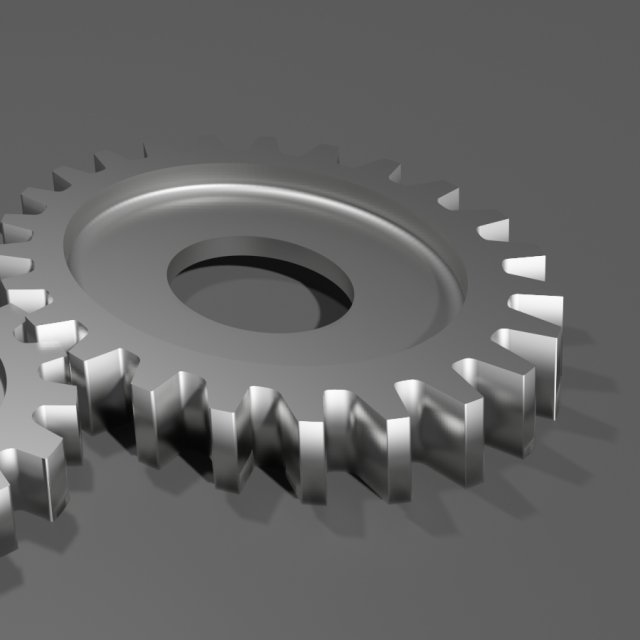 2 gears in 3 dimensions 3D मॉडल .c4d .max .obj .3ds .fbx .stl .blend 