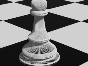 Chess piece 3D Print Model