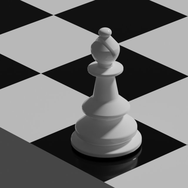 Chess bishop 3D प्रिंट मॉडल .c4d .max .obj .3ds .fbx .stl .blend 