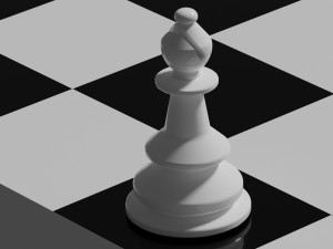Chess bishop 3D Print Model