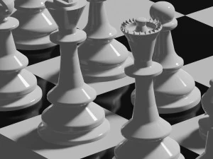 Полные шахматы 3D Принт Модель