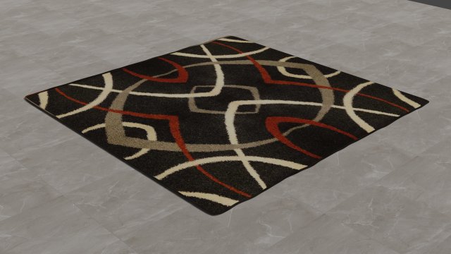 Rug drawn in 3d 3D 模型 .c4d .max .obj .3ds .fbx .stl .blend 