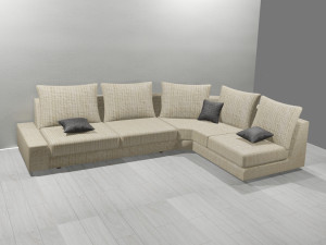Armchair or sofa for living room in 3 dimensions 3D Модель