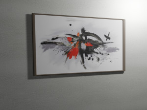 Paintings drawn in 3 dimensions Modello 3D