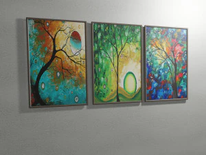 Paintings drawn in 3 dimensions 3D Model