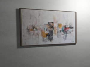 Paintings drawn in 3 dimensions Modello 3D