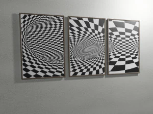 Paintings drawn in 3 dimensions 3D Model