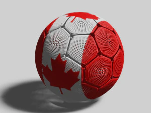 Soccer ball in 3 dimensions 3D Model