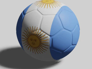 Soccer ball in 3 dimensions 3D Model