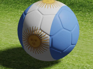 Soccer ball in 3 dimensions 3D Model