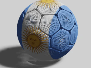 Soccer ball in 3 dimensions 3D Model