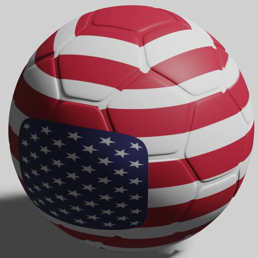 Soccer ball 3D Model .c4d .max .obj .3ds .fbx .stl .blend 