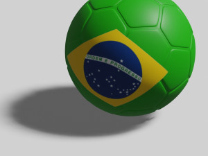 Soccer ball in 3 dimensions 3D Model