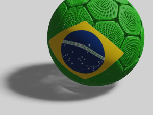 Soccer ball in 3 dimensions 3D Model