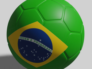 Soccer ball in 3 dimensions 3D Model