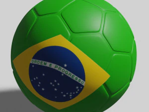 Soccer ball in 3 dimensions 3D Model