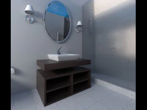 Bathroom in 3 dimensions 3D Model