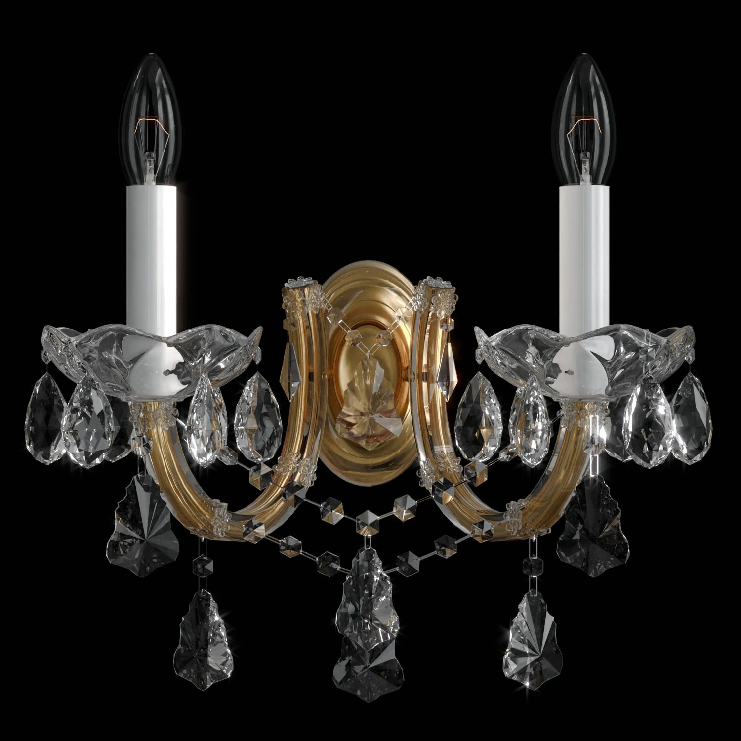 Light chandelier for interior of a house drawn in 3d 3D Model .c4d .max .obj .3ds .fbx .stl .blend 