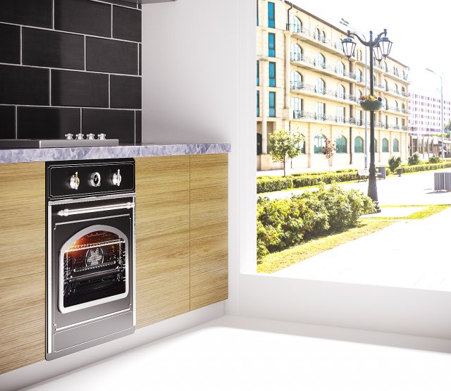 Modern Kitchen 3D Model .c4d .max .obj .3ds .fbx .stl .blend 