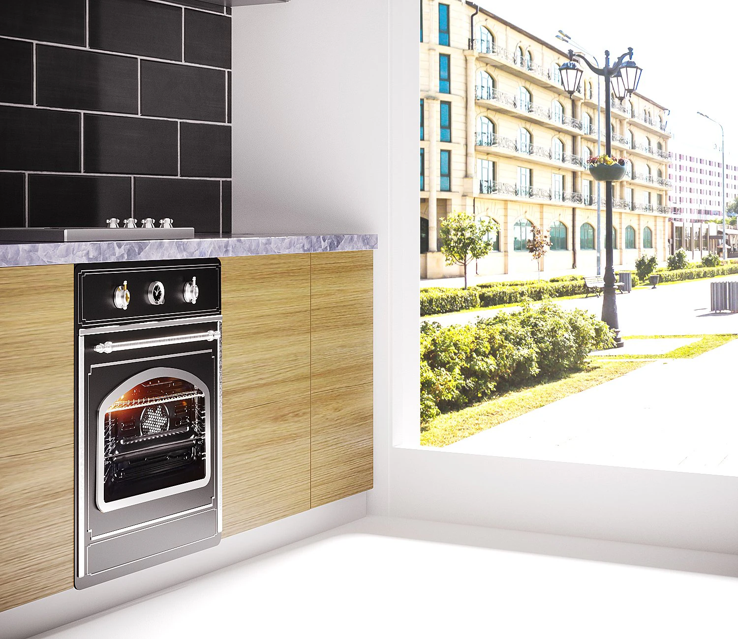 Modern Kitchen 3D Model .c4d .max .obj .3ds .fbx .stl .blend