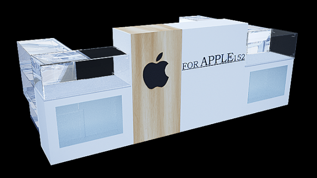Stand with glass shelf 3D 模型 .c4d .max .obj .3ds .fbx .stl .blend 