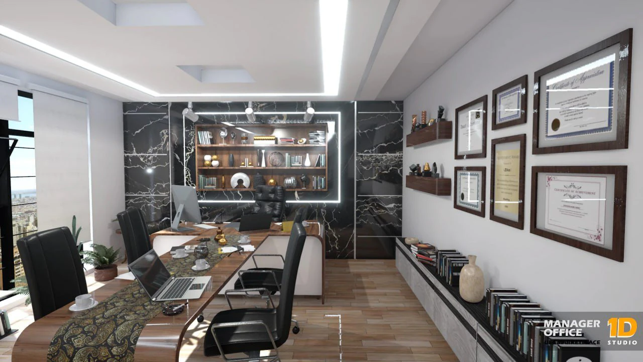 Manager Office 3D Model .c4d .max .obj .3ds .fbx .stl .blend