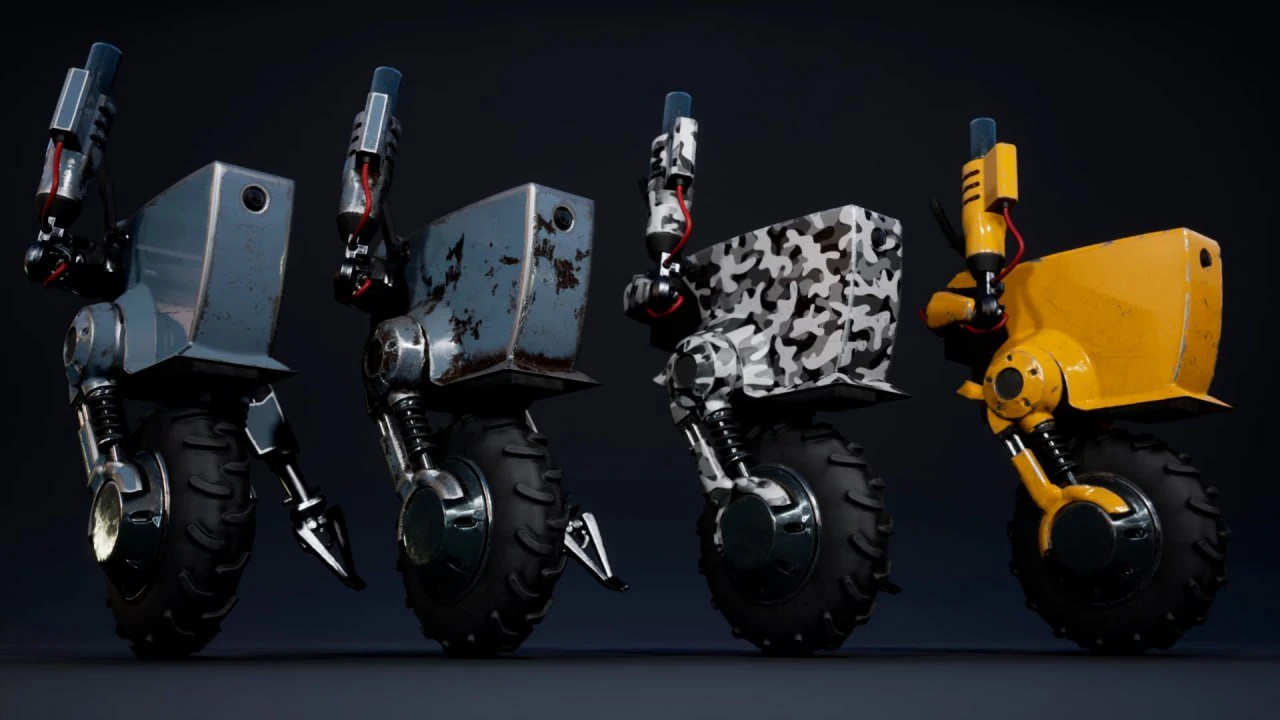 Droid Outlander 3D Model .c4d .max .obj .3ds .fbx .stl .blend 
