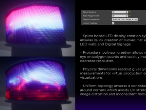 Real LED Sign and Digital Display Creator 3D Model