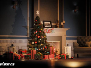 Warm Christmas 3D Model