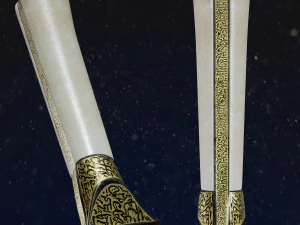 19th Century Iran Style Dagger 3D Model