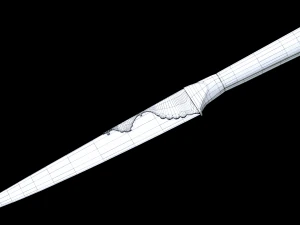 19th Century Iran Style Dagger 3D Model