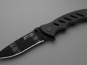 Mtech Tactical Folding Knife 3D Model