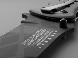 Mtech Tactical Folding Knife 3D Model