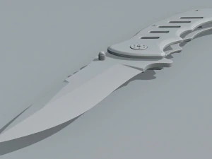 Mtech Tactical Folding Knife 3D Model