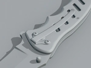 Mtech Tactical Folding Knife 3D Model