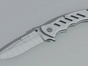 Mtech Tactical Folding Knife 3D Model