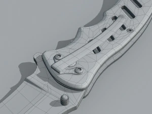 Mtech Tactical Folding Knife 3D Model
