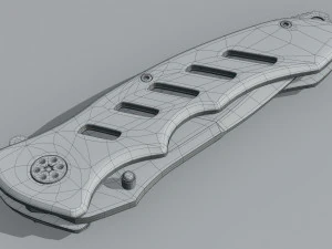 Mtech Tactical Folding Knife 3D Model