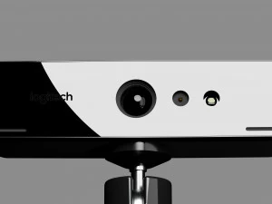 Logitech BRIO UHD 4K Webcam and Tripod 3D Model