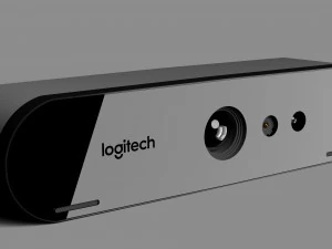 Logitech BRIO UHD 4K Webcam and Tripod 3D Model