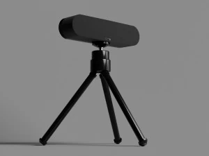 Logitech BRIO UHD 4K Webcam and Tripod 3D Model