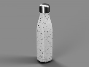 Stainless Steel Water Bottle Speckled Paint 3D मॉडल