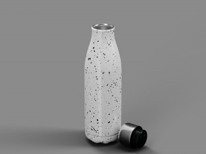 Stainless Steel Water Bottle Speckled Paint 3D मॉडल