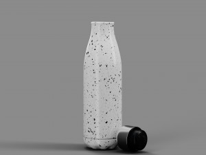 Stainless Steel Water Bottle Speckled Paint 3D मॉडल