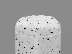 Stainless Steel Water Bottle Speckled Paint 3D Model