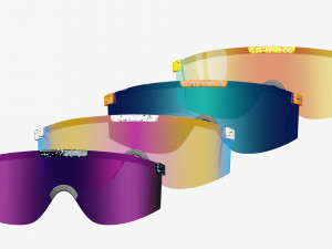Pit Viper Sport Sunglasses UV Protection Outdoor Sunglasses 3D Model