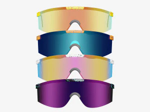 Pit Viper Sport Sunglasses UV Protection Outdoor Sunglasses 3D Model