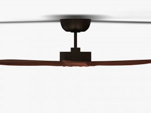 Wooden Ceiling Fan Low Poly Modelo 3D